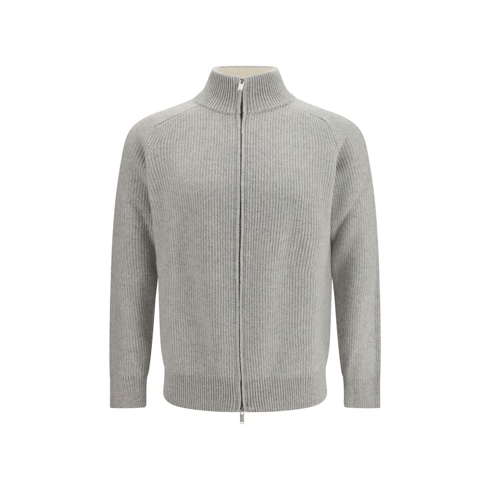 Lardini Gray Wool Sweatshirt