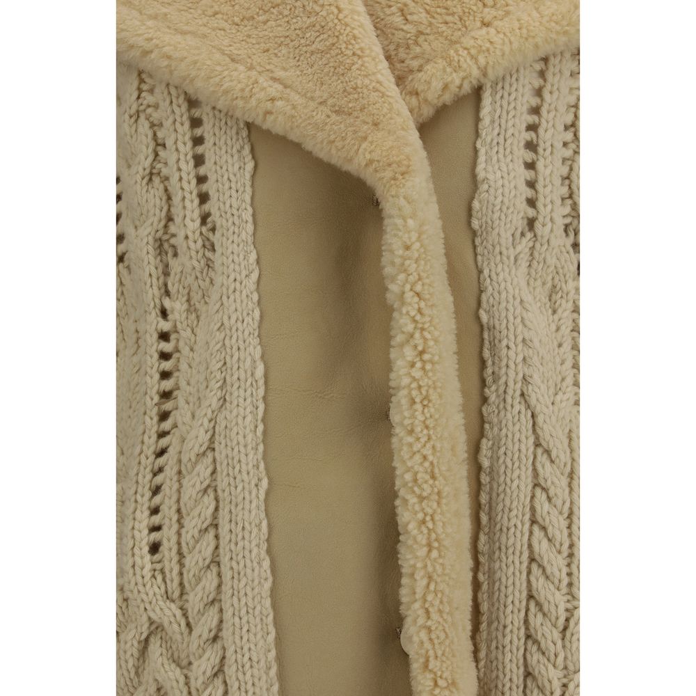 Ermanno Scervino Beige Wool Sweatshirt