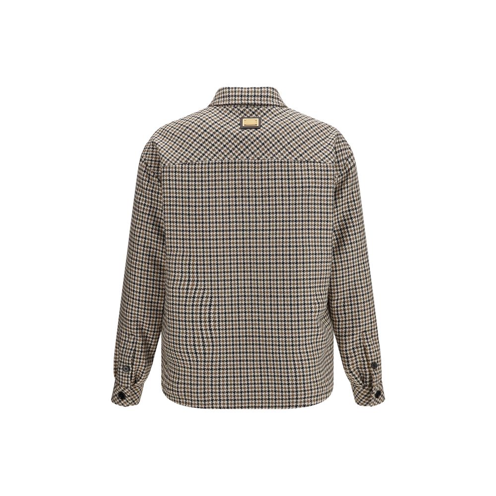 Dolce & Gabbana Brown Wool Full-Length Jacket