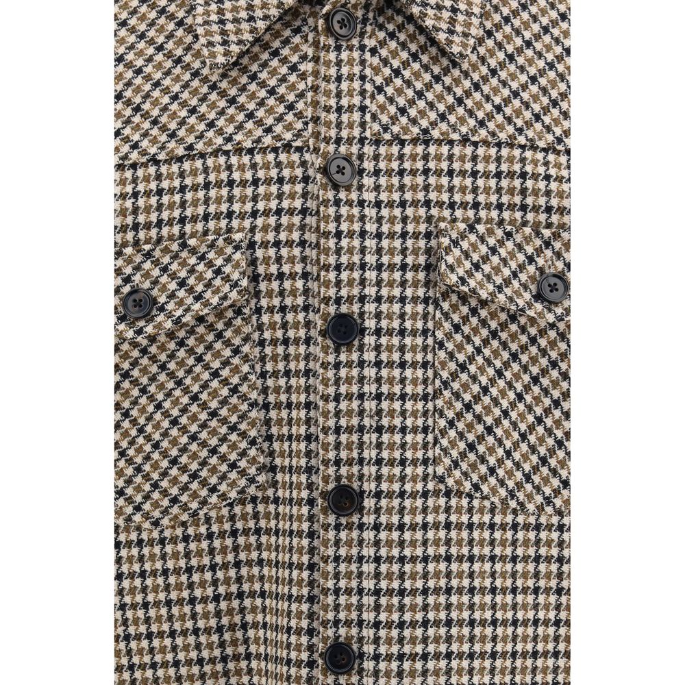 Dolce & Gabbana Brown Wool Full-Length Jacket