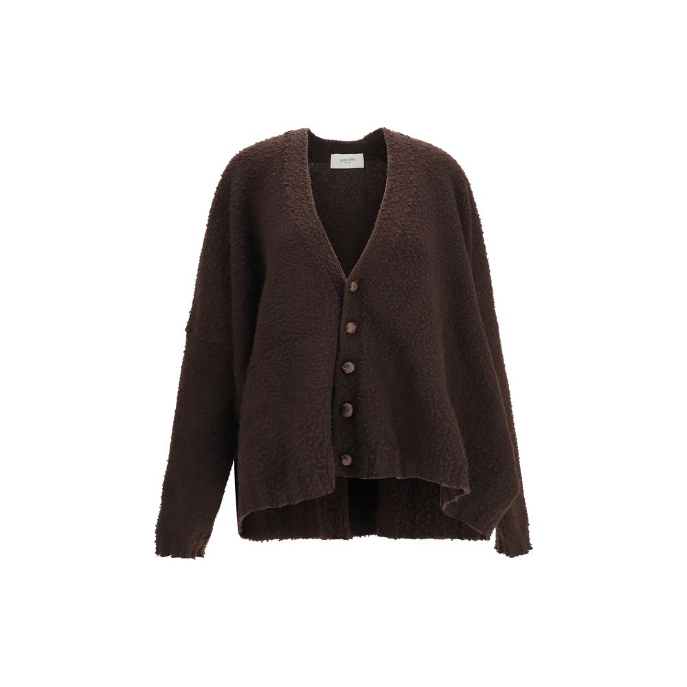 Golden Goose Brown Wool Oves Aries Cardigan