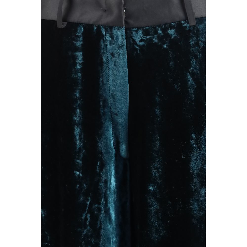 Forte_Forte Bicolor Viscose Dress Pants