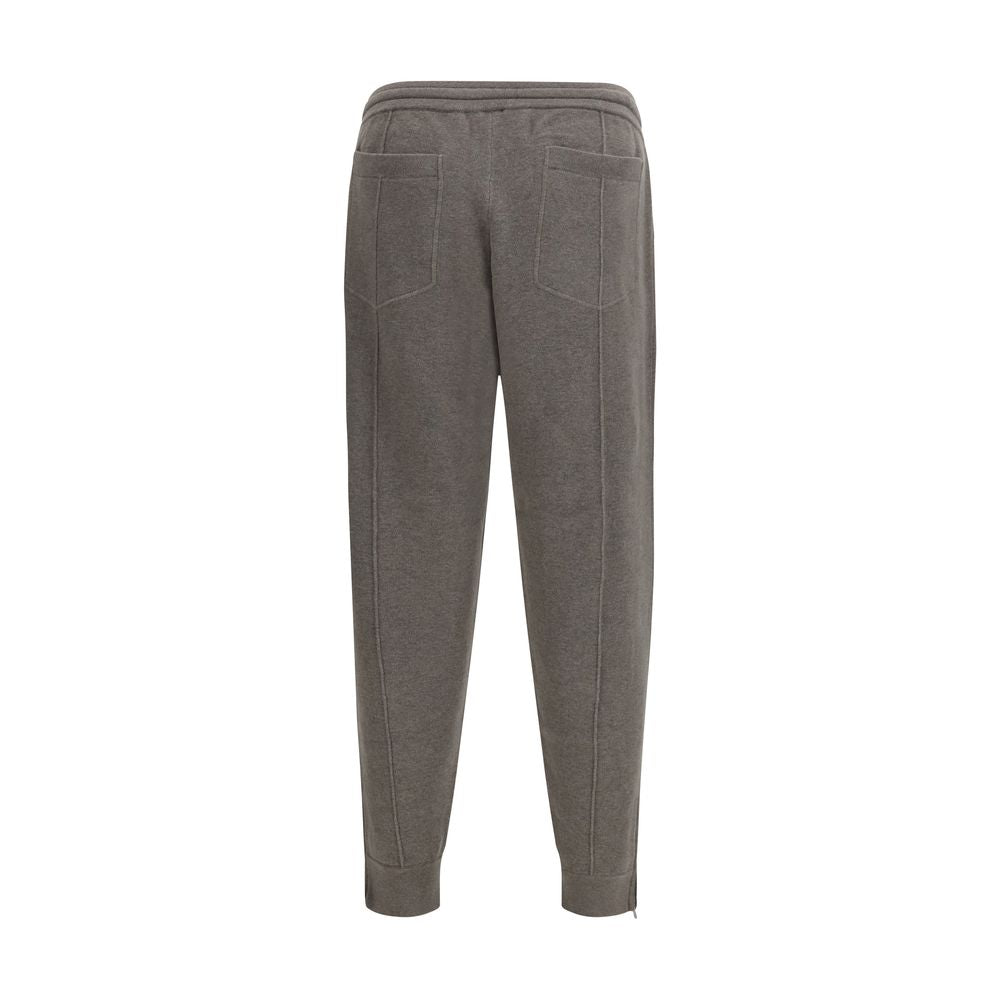 Brunello Cucinelli Bicolor Cashmere Athletic Pants