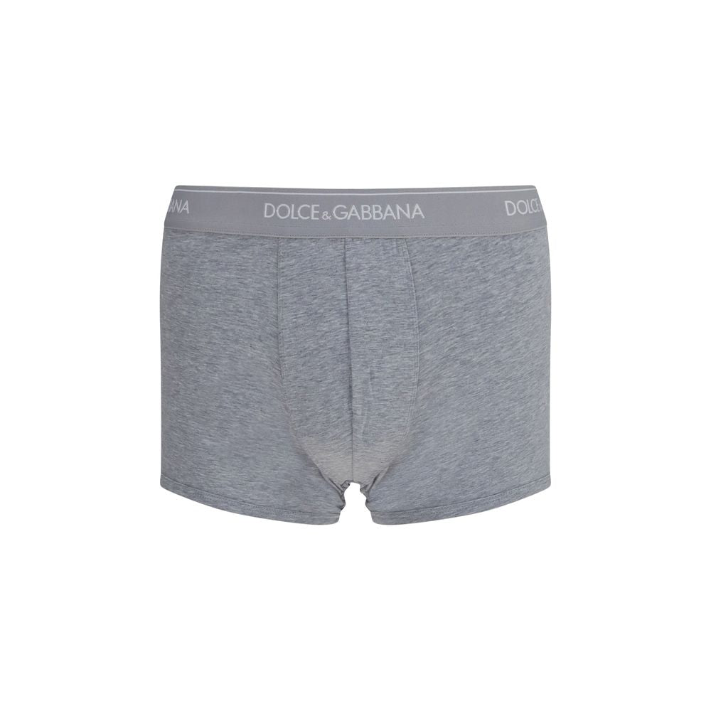 Dolce & Gabbana Gray Cotton Boxers