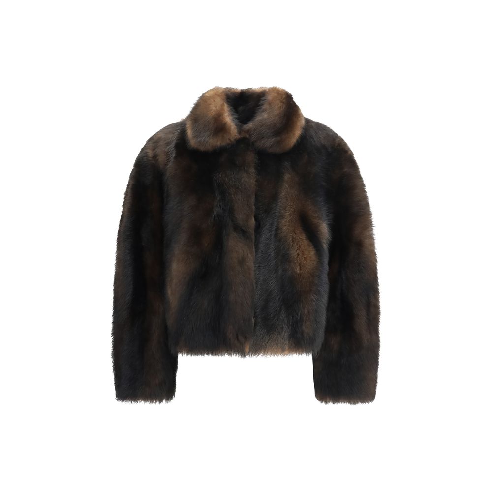 Brunello Cucinelli Brown skin Full-Length Jacket