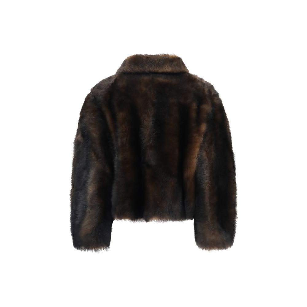 Brunello Cucinelli Brown skin Full-Length Jacket