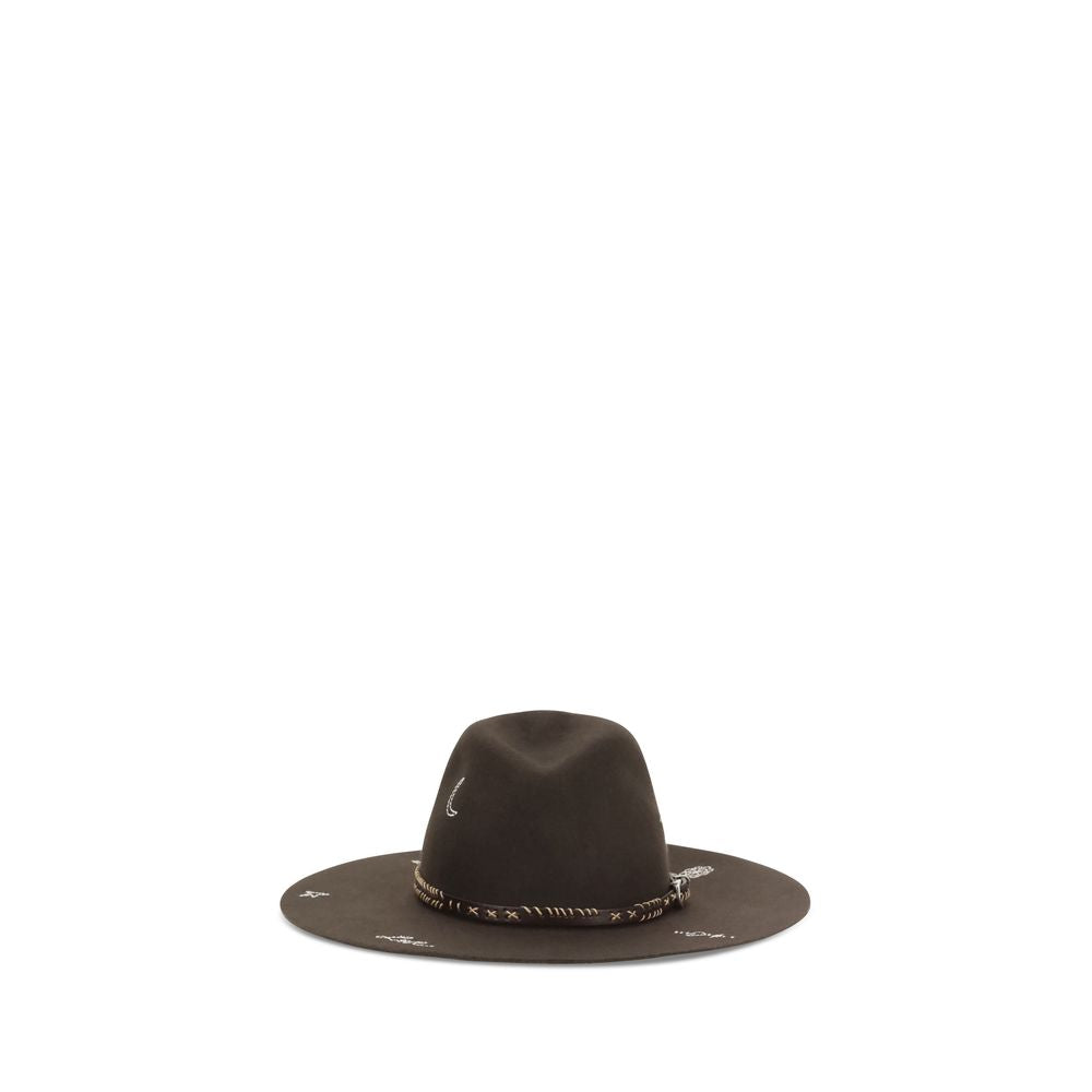 Golden Goose Brown Wool Fedora