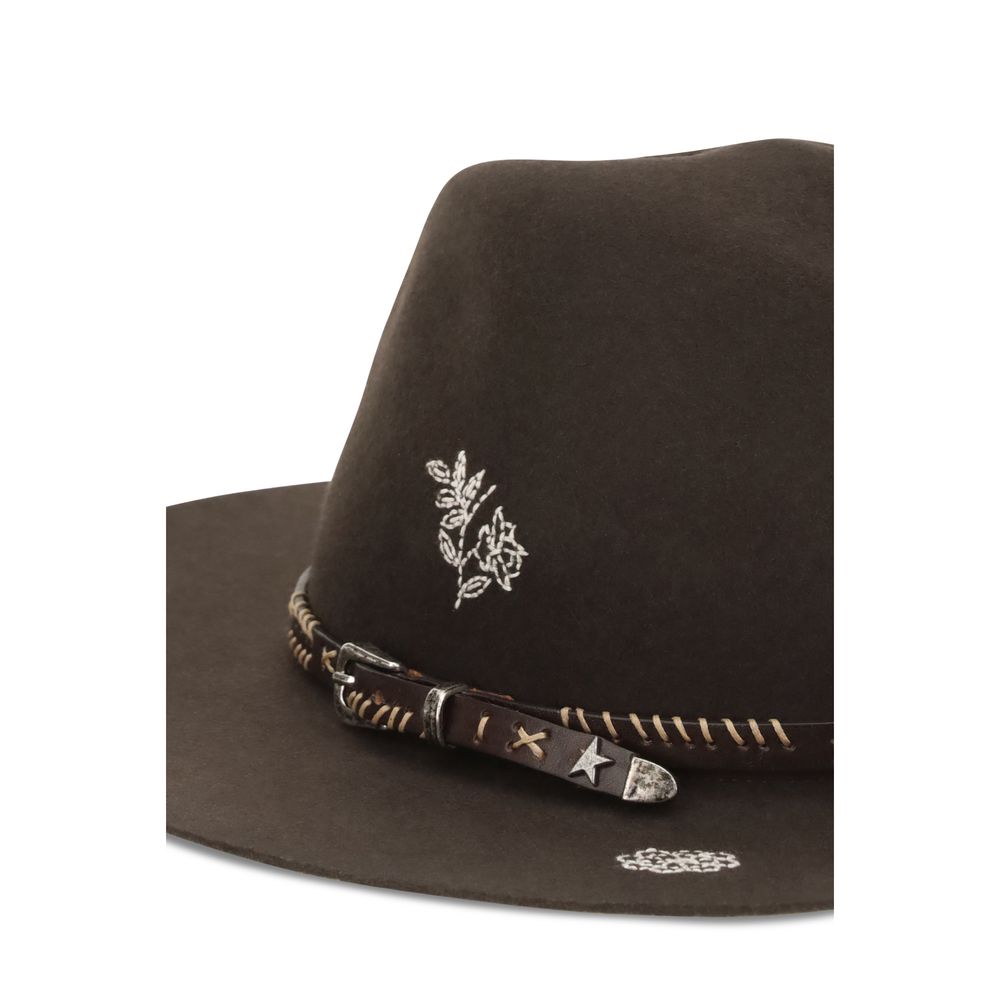 Golden Goose Brown Wool Fedora