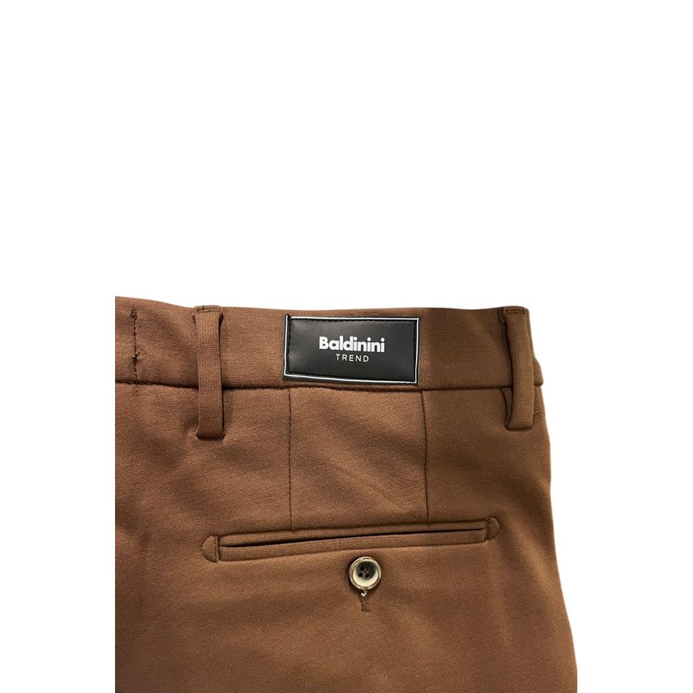 Baldinini Trend Brown Viscose Men's Pant