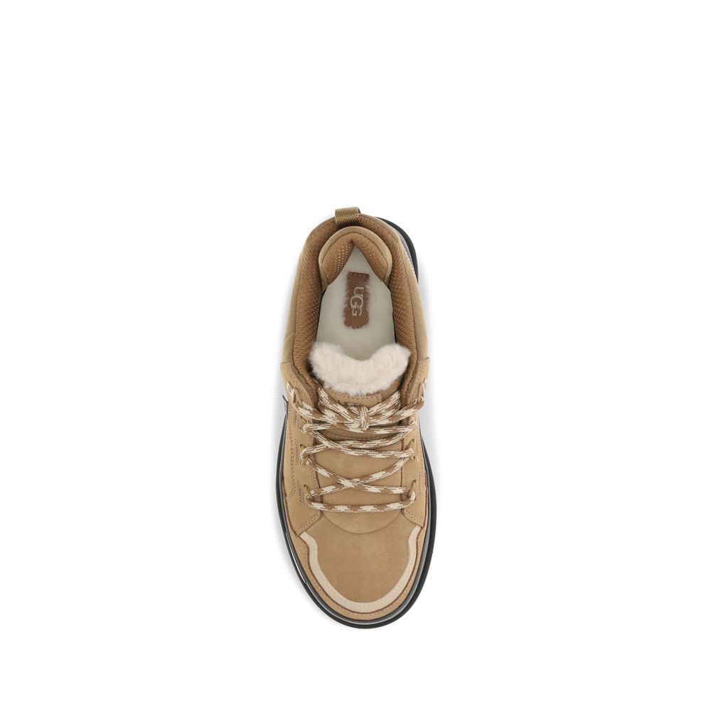 UGG Brown Leather Athletic Sneakers