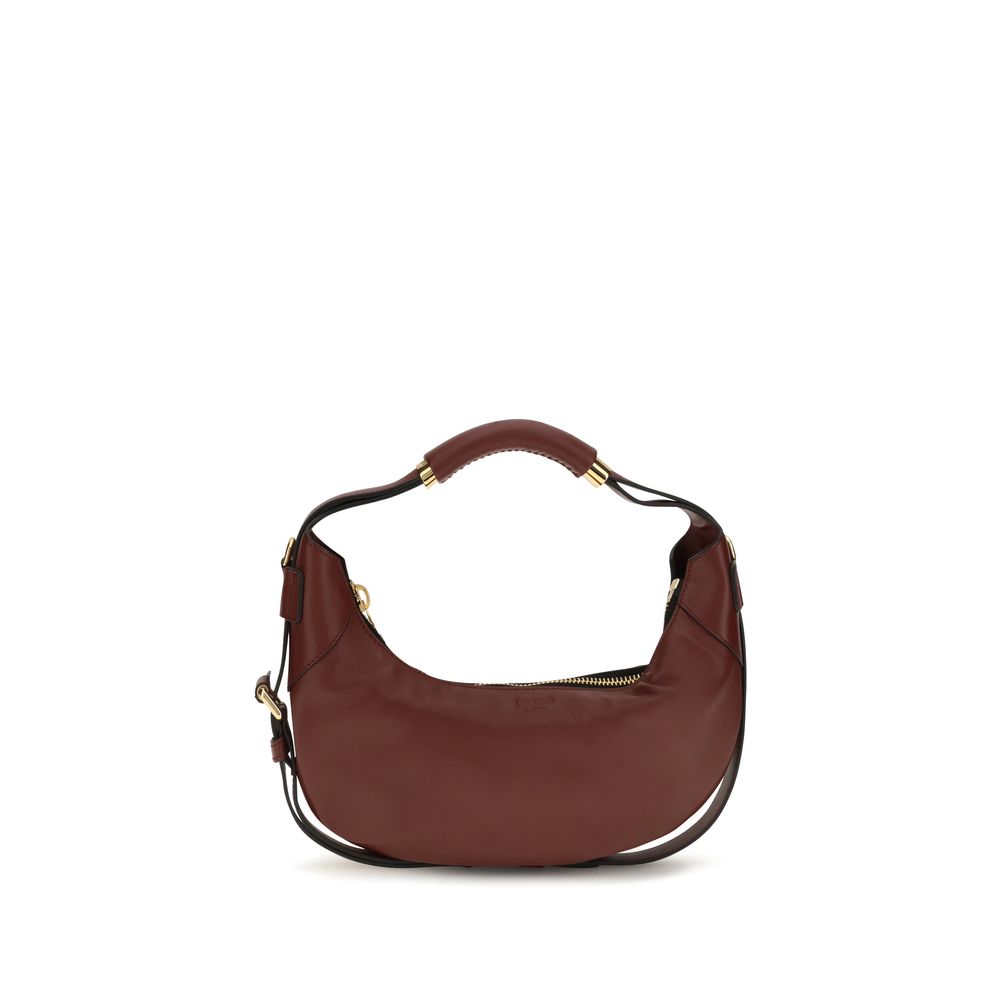 Moschino Bordeaux Leather Shoulder Bag