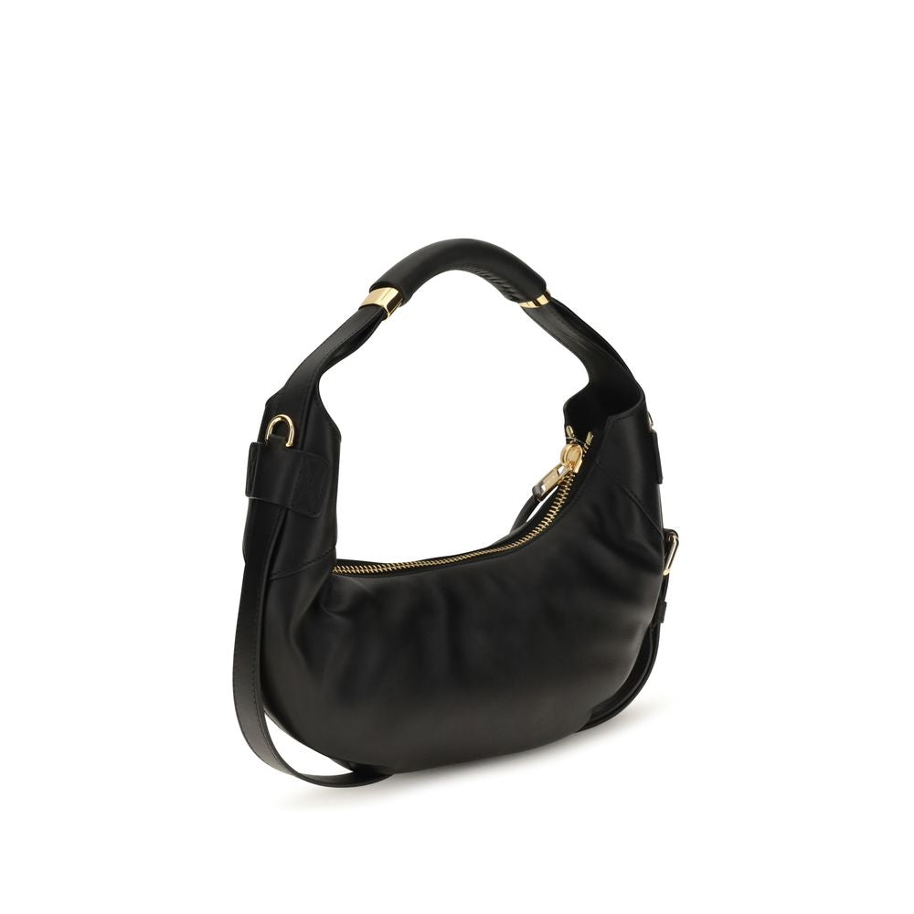 Moschino Black Leather Shoulder Bag