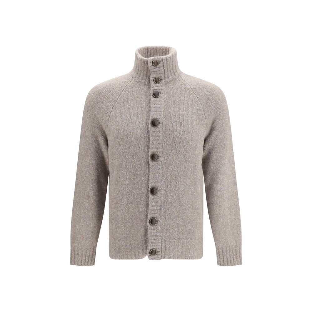 Brunello Cucinelli Gray Wool Cardigan