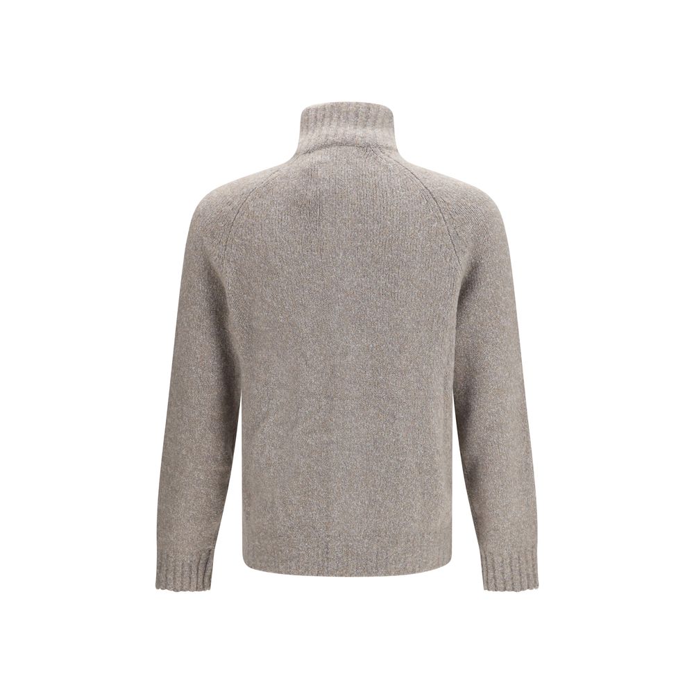 Brunello Cucinelli Gray Wool Cardigan
