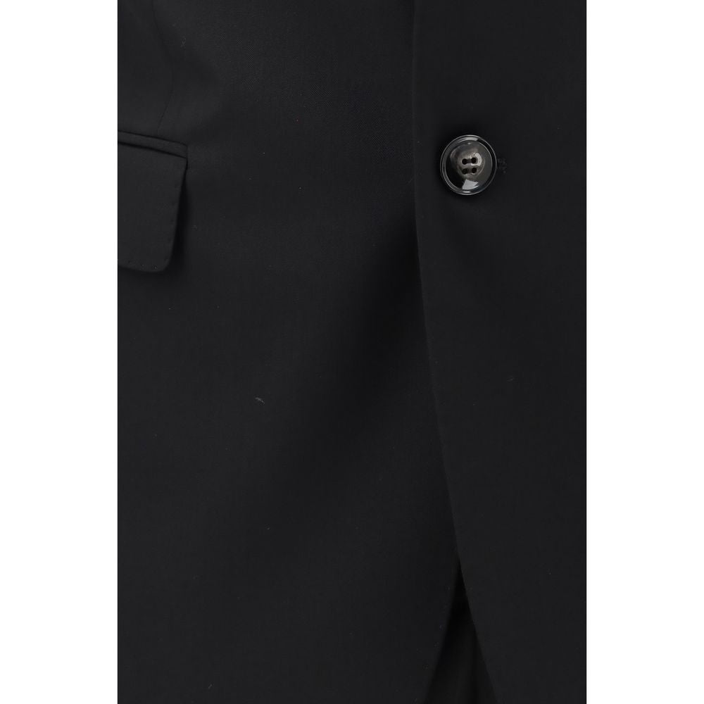 Giorgio Armani Black Wool Two-Piece Suit