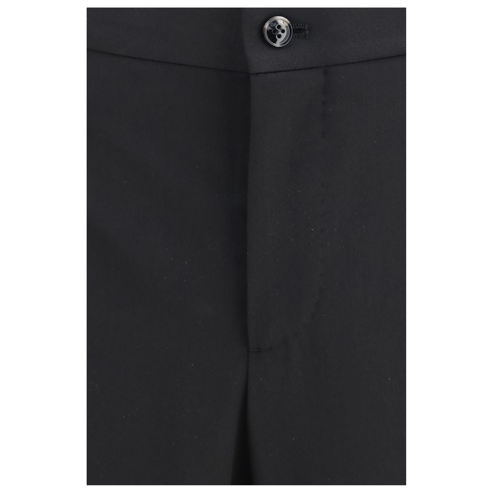 Giorgio Armani Black Wool Two-Piece Suit