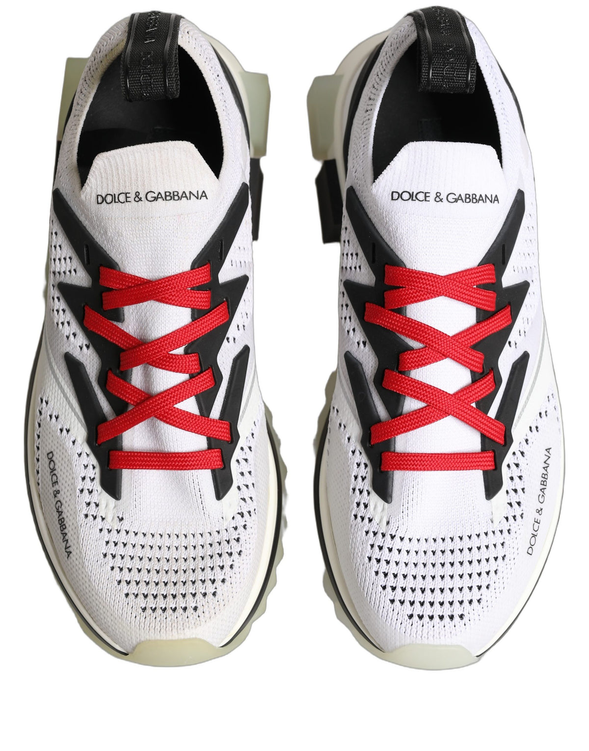 Dolce & Gabbana White SORRENTO Sport Stretch Sneakers Shoes
