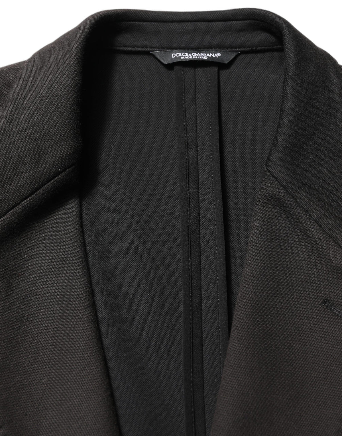 Dolce & Gabbana Black Embroidered Single Breasted Jacket