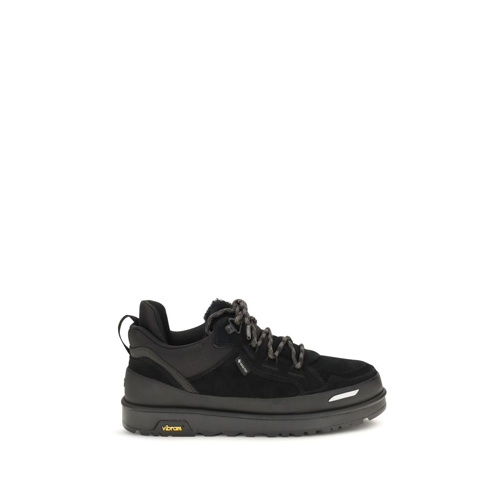 UGG Black Leather Athletic Sneakers