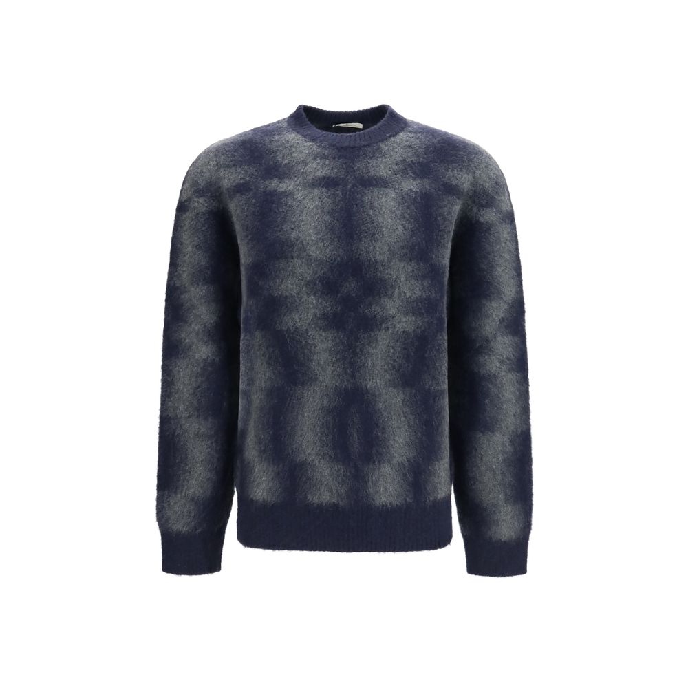 Piacenza Cashmere Blue Wool Sweatshirt