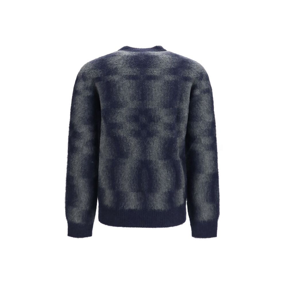 Piacenza Cashmere Blue Wool Sweatshirt