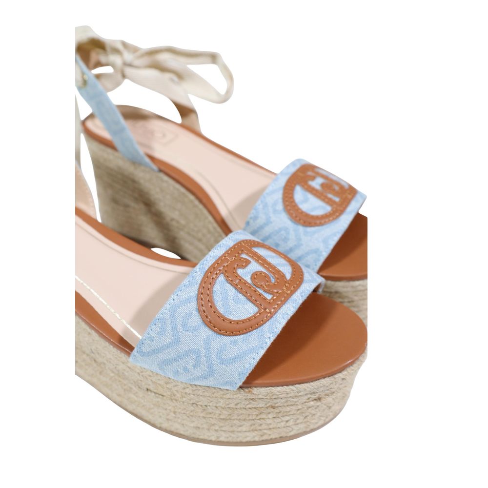Liu Jo Light Blue Wedge Sandals