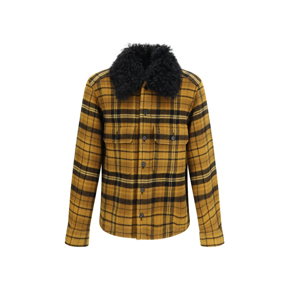 Fendi Multicolor Wool Full-Length Jacket