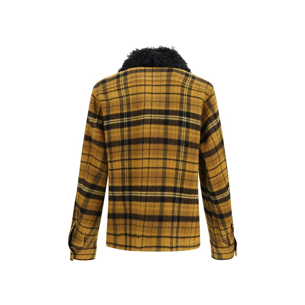Fendi Multicolor Wool Full-Length Jacket