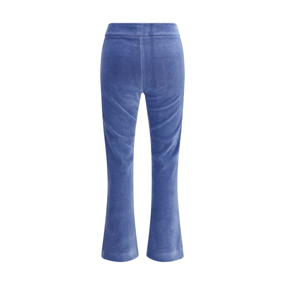 Avenue Montaigne Blue Cotton Flared Pants