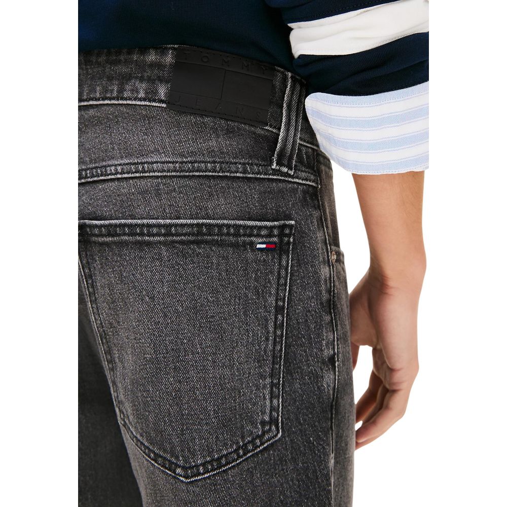 Tommy Hilfiger Jeans Black Recycled Cotton Bermuda Shorts