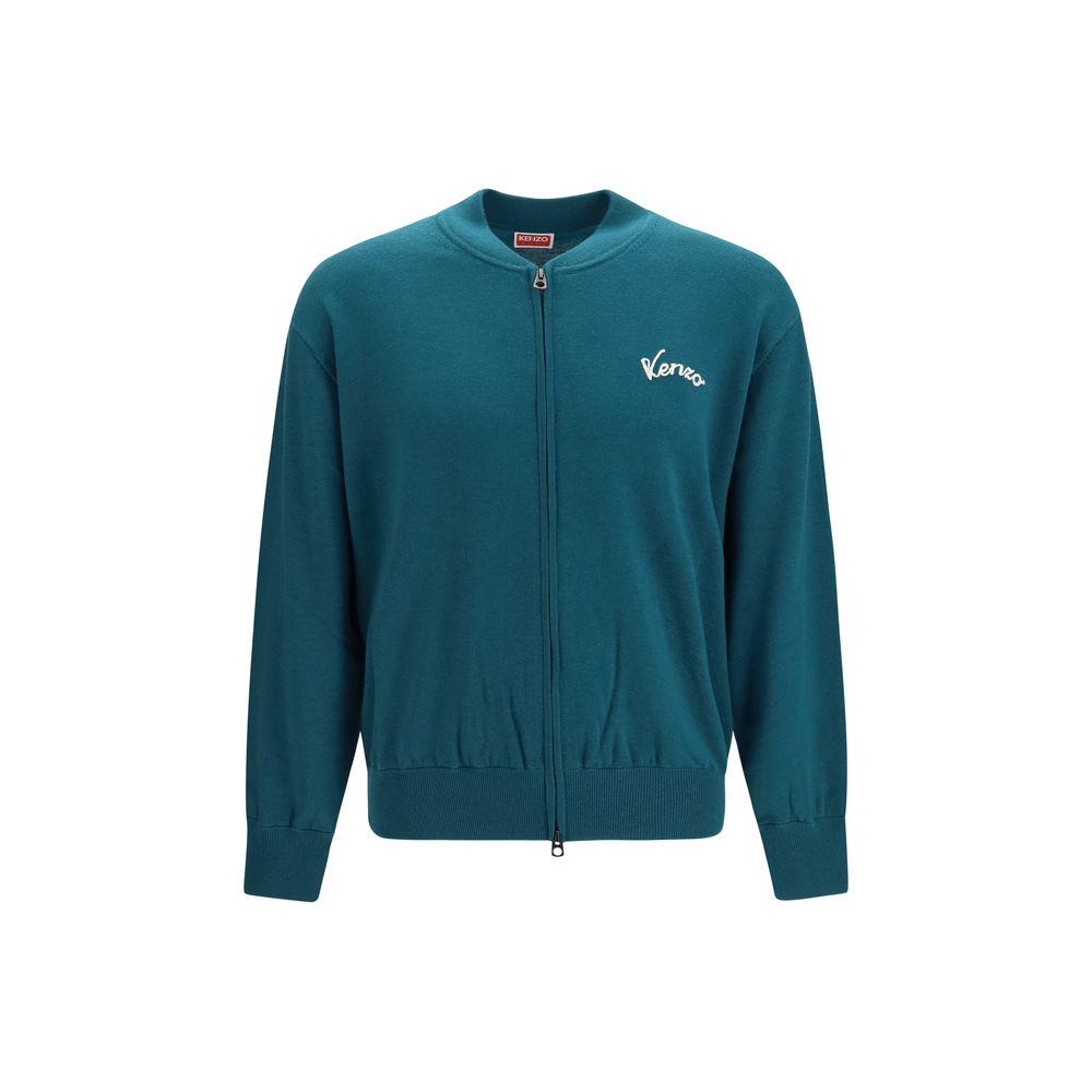 Kenzo Bicolor Wool Cardigan