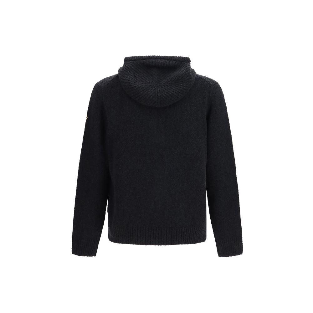Moncler Black Wool Hoodie