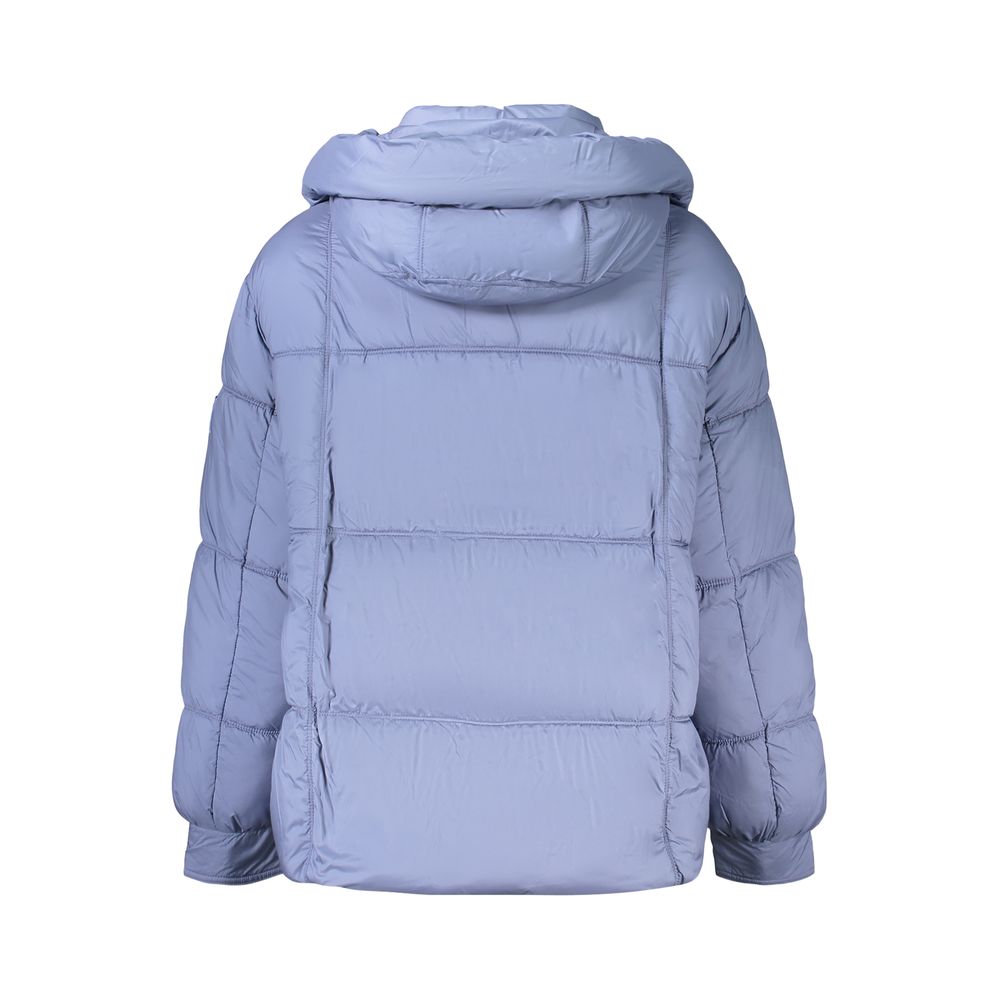 Pepe Jeans Blue Womens Jacket With Removable Hood