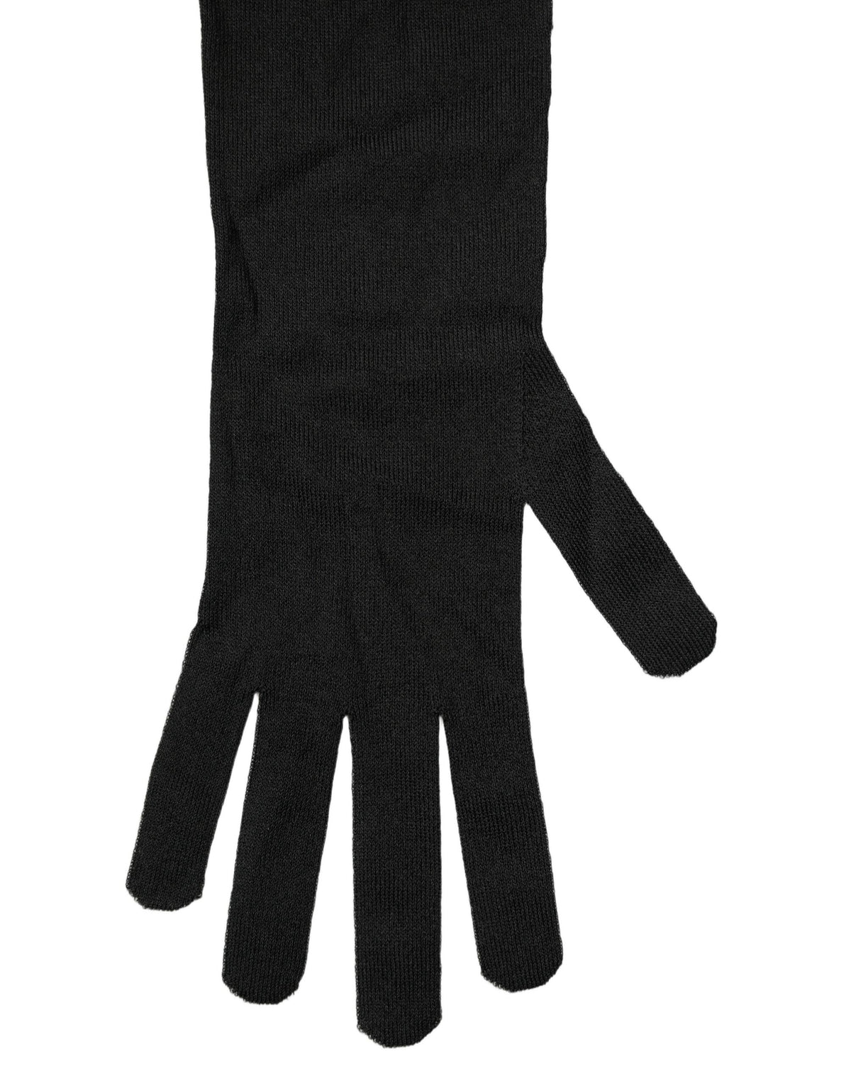 Dolce & Gabbana Black Long Elbow Length Gloves