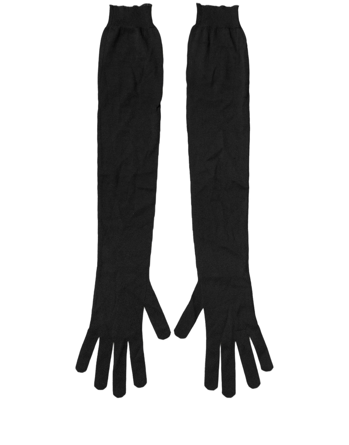 Dolce & Gabbana Black Long Elbow Length Gloves