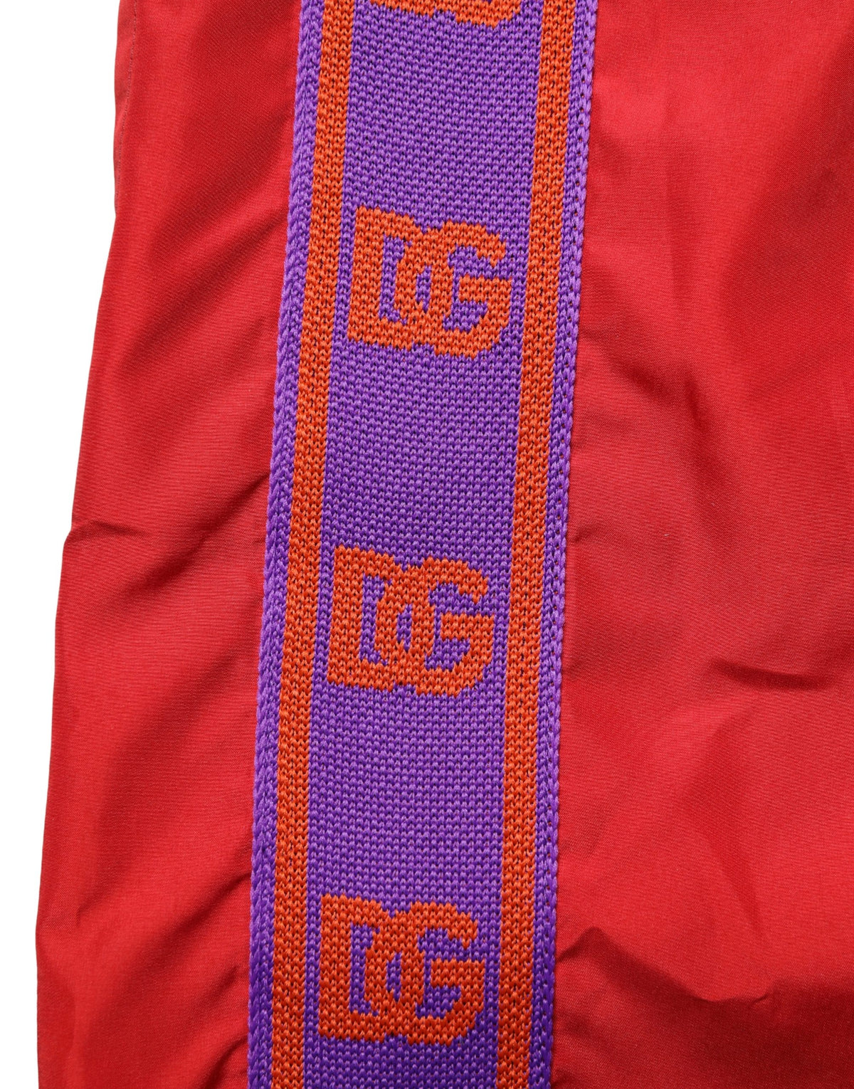 Dolce & Gabbana Red Drawstring Beach Shorts Swimwear