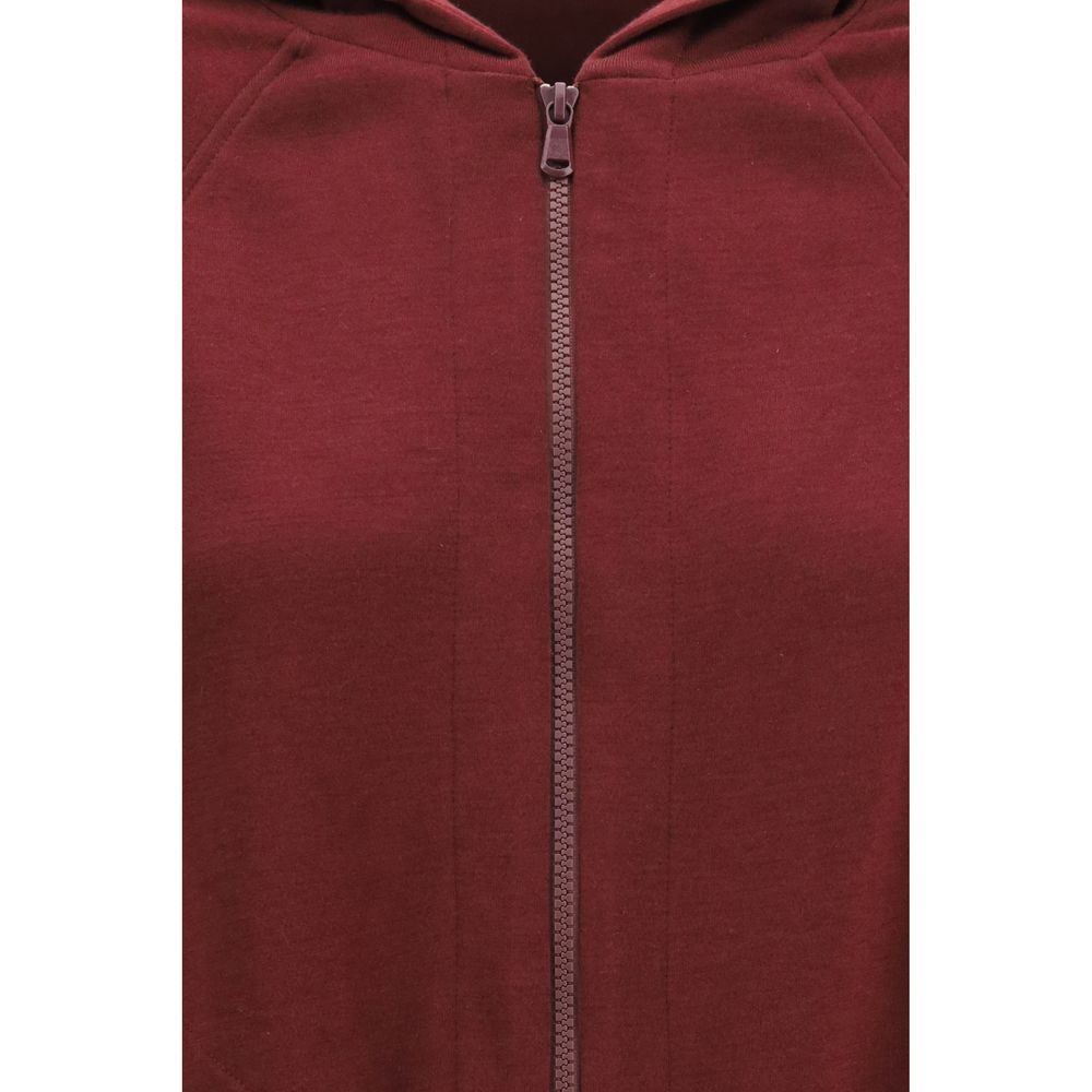 Brunello Cucinelli Burgundy Cotton Sweatshirt