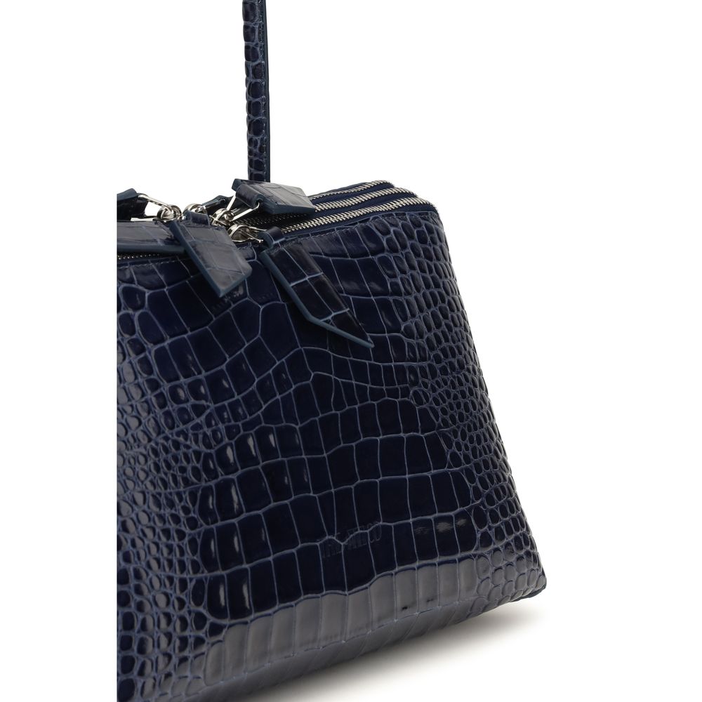 The Attico Blue Leather Shoulder Bag