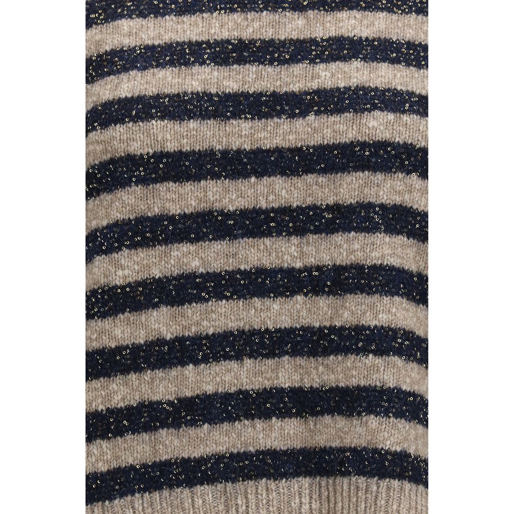 Brunello Cucinelli Beige Wool Sweatshirt