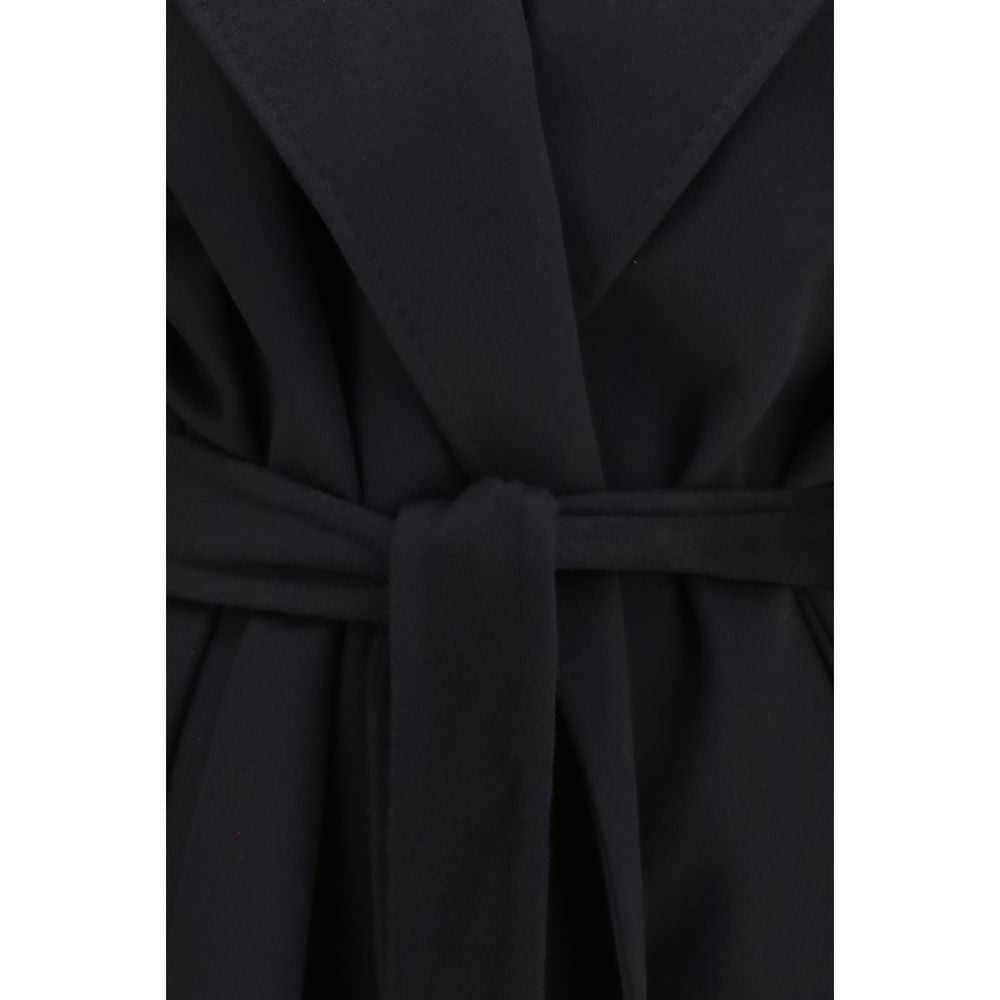 Dolce & Gabbana Black Wool Coat
