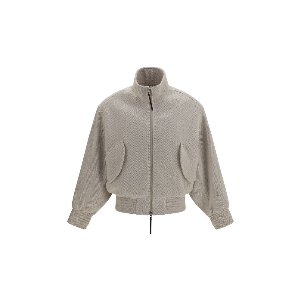 Jacquemus Beige Wool Bomber