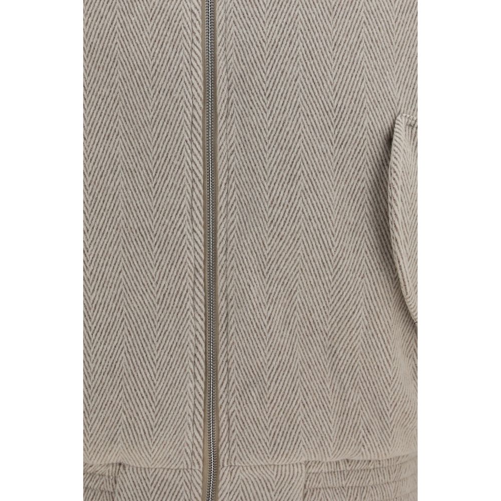Jacquemus Beige Wool Bomber