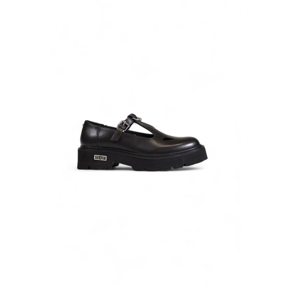 Cult Black Leather Platform Pumps
