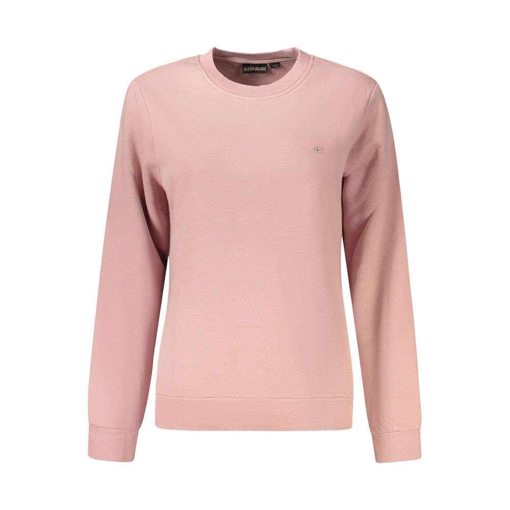 Napapijri Pink Cotton Women's Sweatshirt