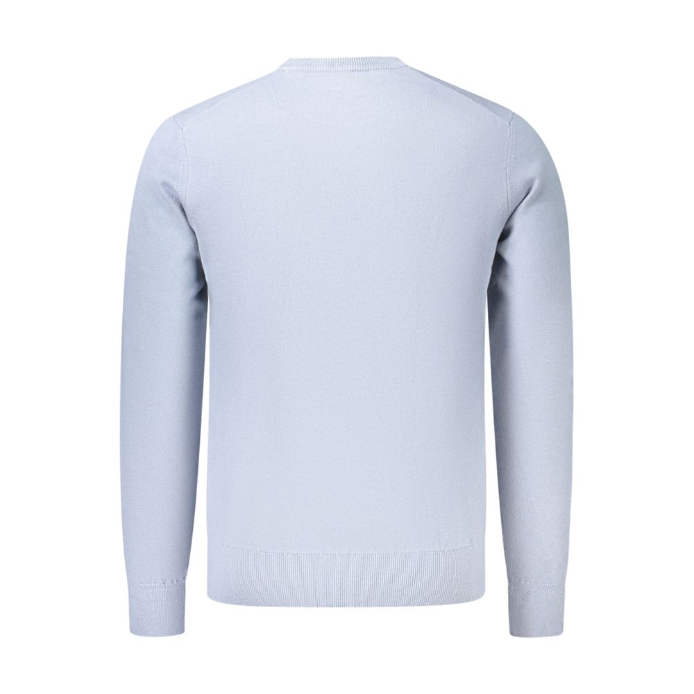 Hugo Boss Light Blue Cotton Male Sweater