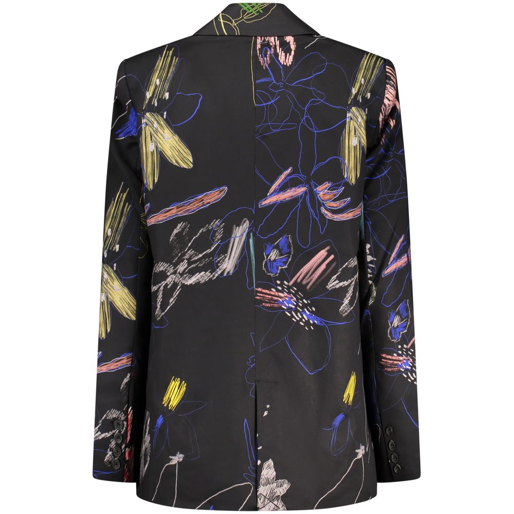 Desigual Black Cotton Blazer