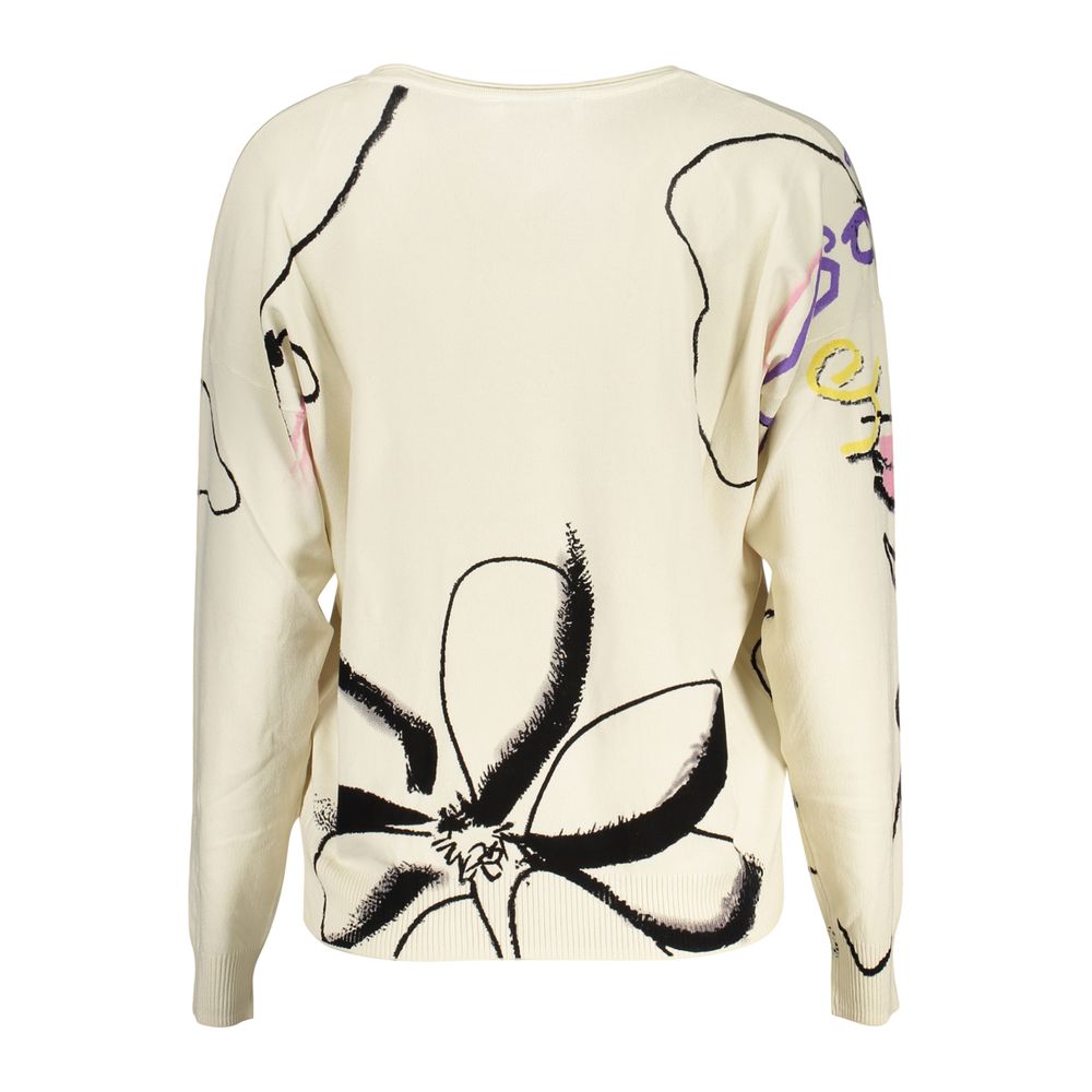 Desigual White Viscose Sweatshirt