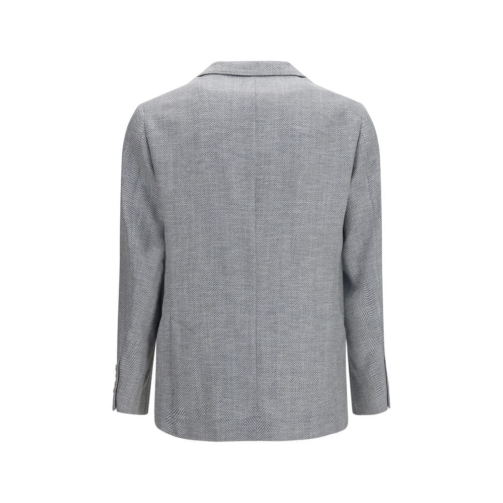 Brunello Cucinelli Gray Wool Blazer