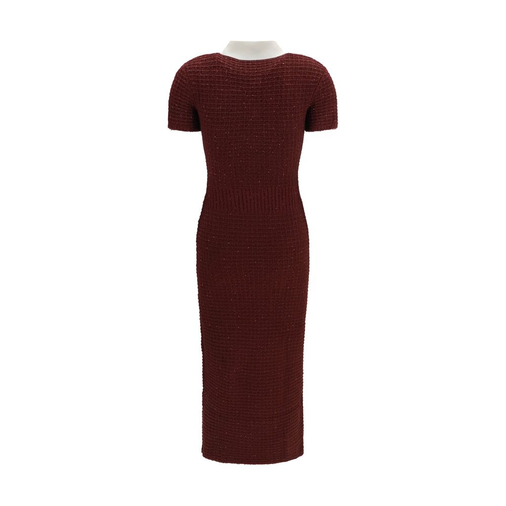 Self-Portrait Bordeaux Casual Dress