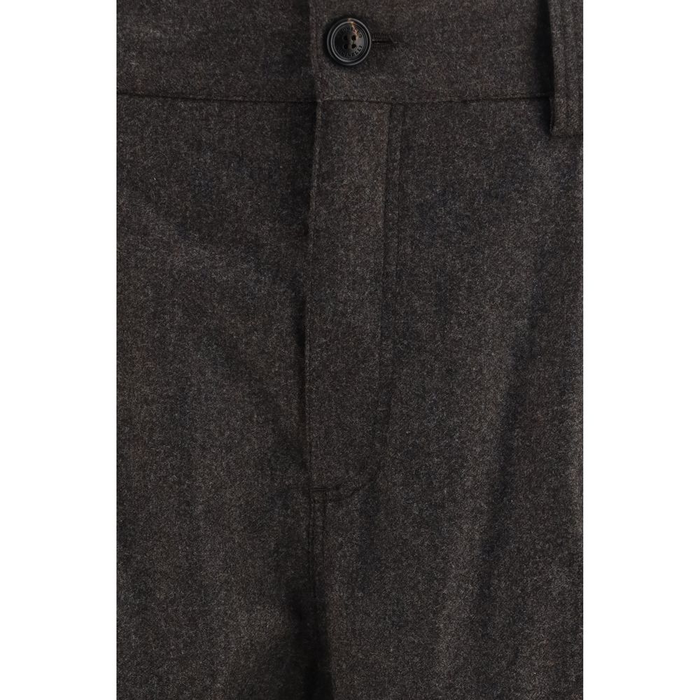 Brunello Cucinelli Brown Wool Cargo Pants